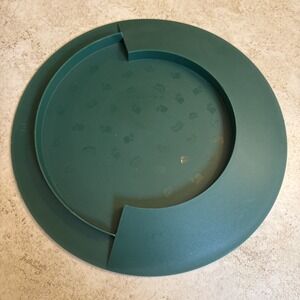 Tupperware Cheese And Cracker 12'' Serving Tray Party Platter Snacks Green #3306